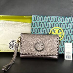 Tory Burch Metallic Wristlet